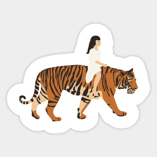 Coco riding Sticker by Cocoandthetigers